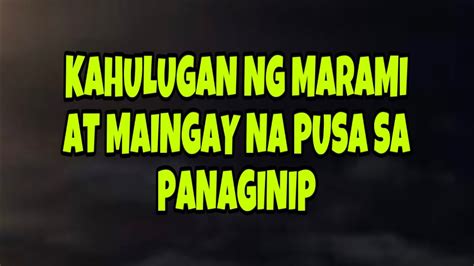 Kahulugan ng Panaginip na Pusa .